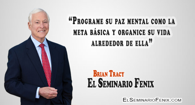 Programe su paz mental como la meta básica y organice su vida alrededor de ella